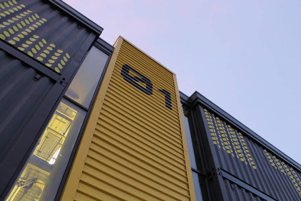 District 10 Industrial Aesthetic Shipping Container Office Building