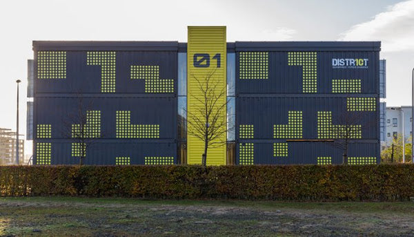 District 10 Industrial Aesthetic Shipping Container Office Building