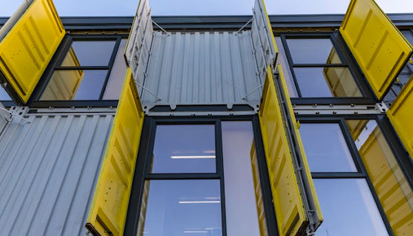 District 10 Industrial Aesthetic Shipping Container Office Building