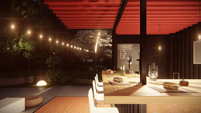 Transportable Shipping Container Bar