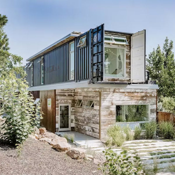 Shipping Container Home on Narrow Lot, Boulder, Colorado