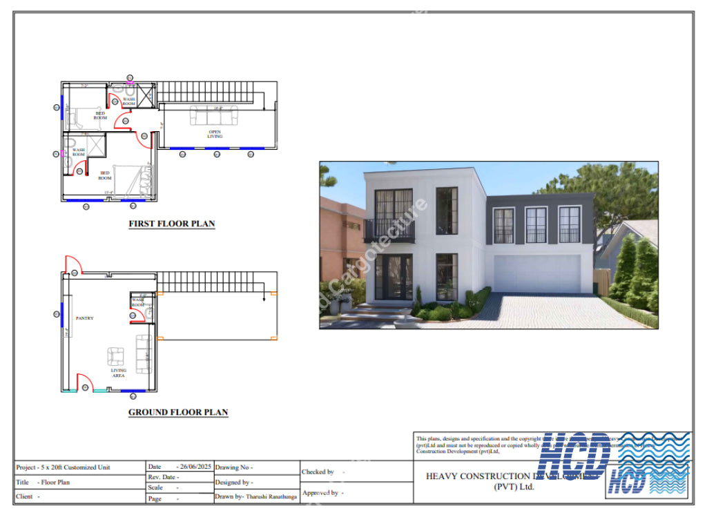 Green Modular Hybrid Cargotecture Home – 2-Storey Modern Container House
