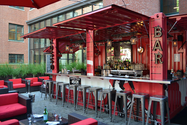 Transportable Shipping Container Bar