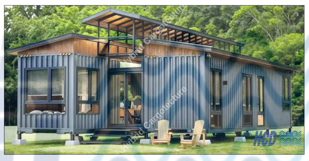 Two-Bedroom Container House Plan | Spacious 40Ft Shipping Home Design
