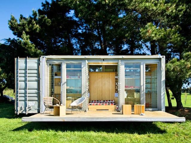 Portable Shipping Container Micro-House with Folding Wall: A New Zealand Innovation - Featured Image