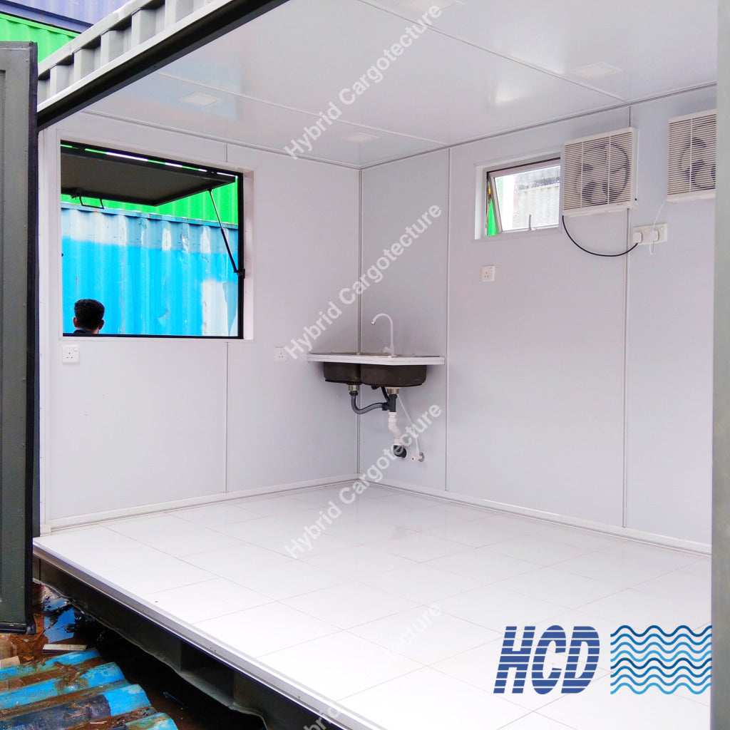 20 Ft Shipping Container Hybrid Food Outlet