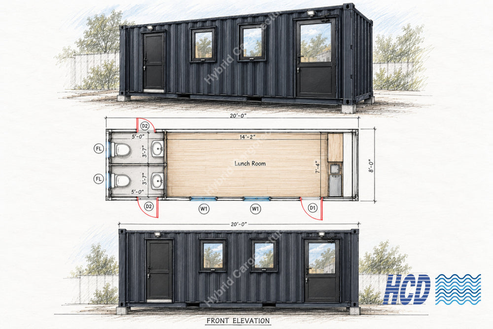 Celeste container-based staff facility by HCD