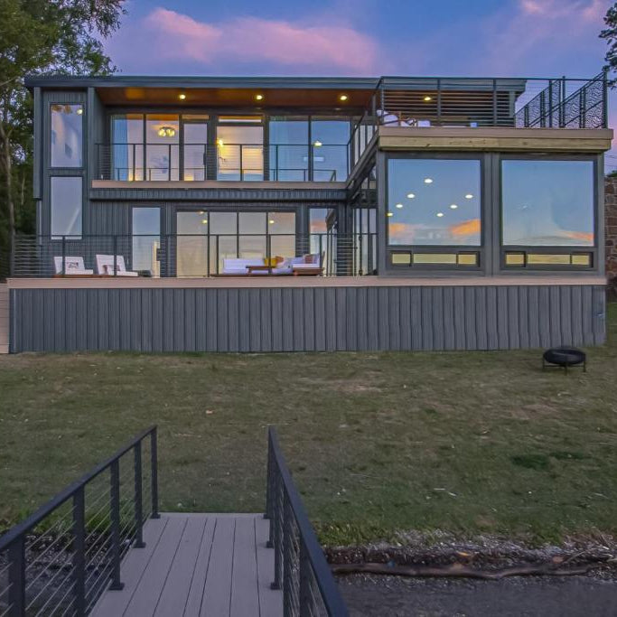 Luxury Container Home by the Lake – Hot Springs Design