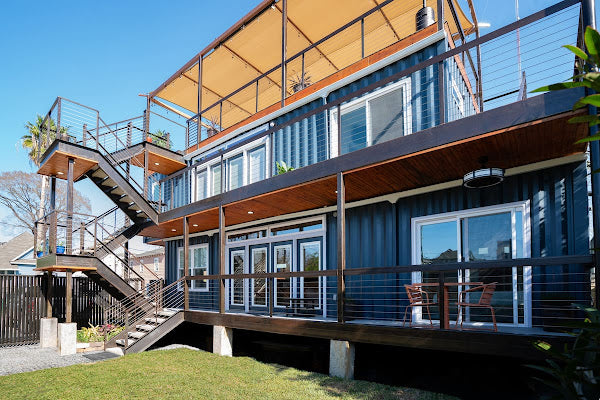 4-Bedroom Shipping Container Home with Roof Terrace, Houston, Texas