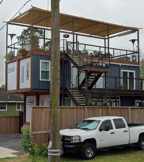 4-Bedroom Shipping Container Home with Roof Terrace, Houston, Texas