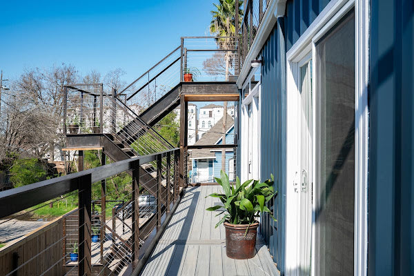 4-Bedroom Shipping Container Home with Roof Terrace, Houston, Texas