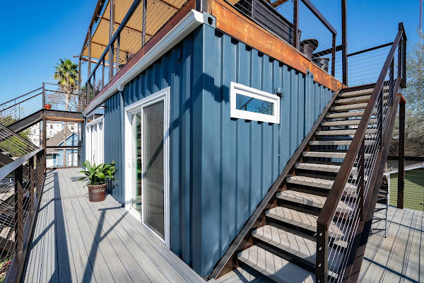 4-Bedroom Shipping Container Home with Roof Terrace, Houston, Texas