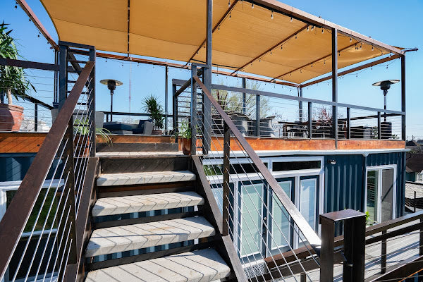 4-Bedroom Shipping Container Home with Roof Terrace, Houston, Texas