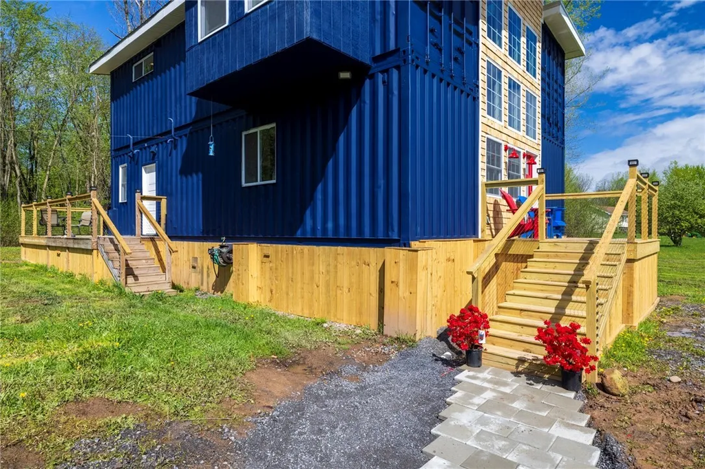 4 Bedroom Shipping Container Home with Atrium in Waterloo, New York