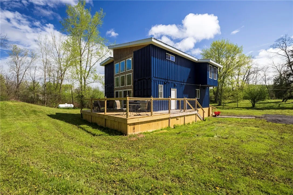 4 Bedroom Shipping Container Home with Atrium in Waterloo, New York
