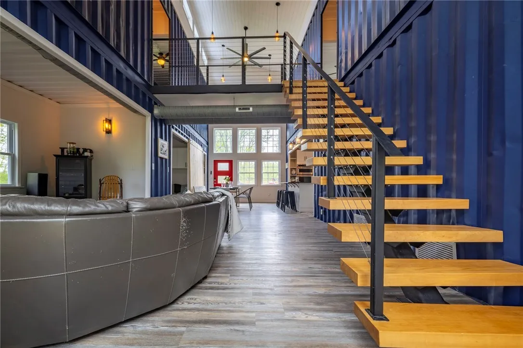 4 Bedroom Shipping Container Home with Atrium in Waterloo, New York