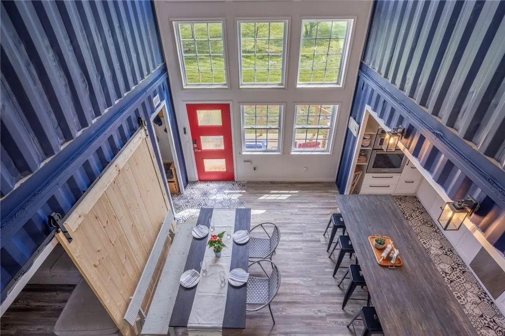 4 Bedroom Shipping Container Home with Atrium in Waterloo, New York