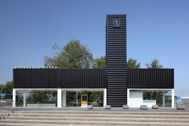 Barneveld Noord Shipping Container Railway Station – Netherlands