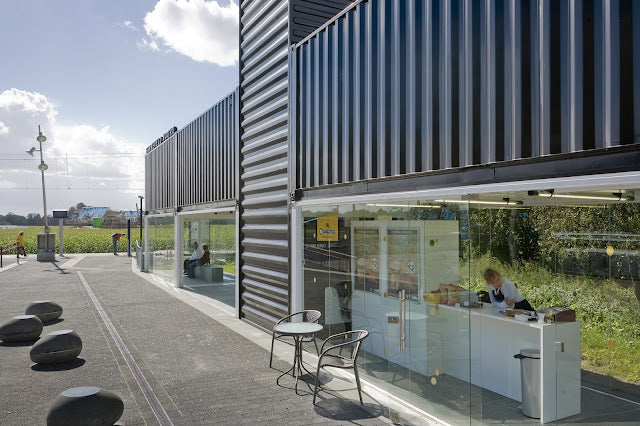 Barneveld Noord Shipping Container Railway Station – Netherlands