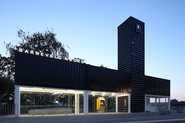 Barneveld Noord Shipping Container Railway Station – Netherlands