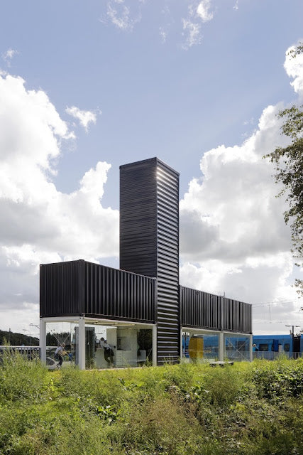 Barneveld Noord Shipping Container Railway Station – Netherlands
