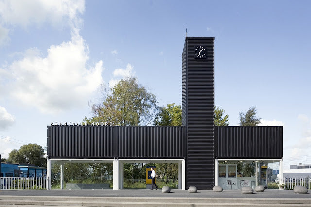 Barneveld Noord Shipping Container Railway Station – Netherlands