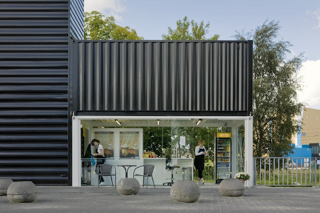 Barneveld Noord Shipping Container Railway Station – Netherlands