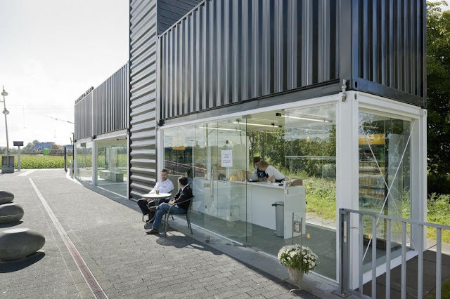 Barneveld Noord Shipping Container Railway Station – Netherlands