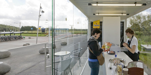 Barneveld Noord Shipping Container Railway Station – Netherlands