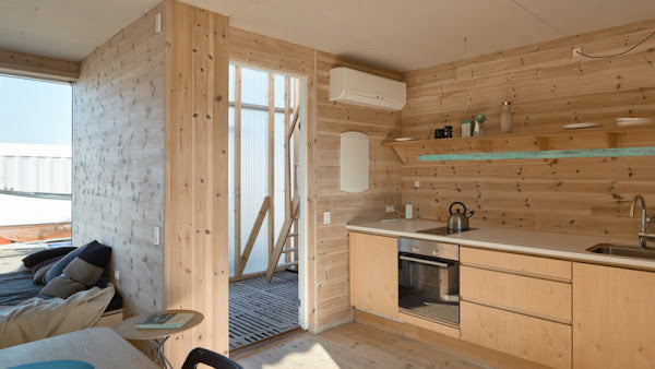 CPH Shelter - Compact, Affordable Student Units From Shipping Containers, Copenhagen, Denmark