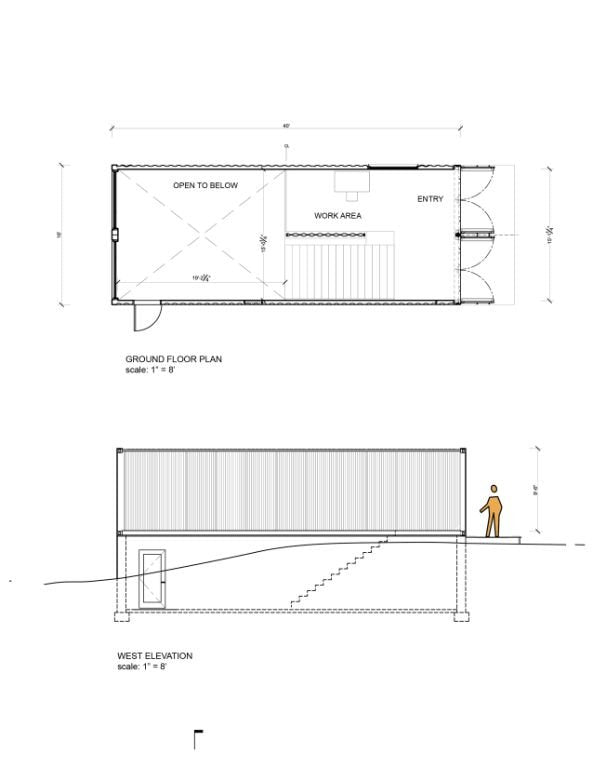 Shipping Container Art Studio, Long Island, New York