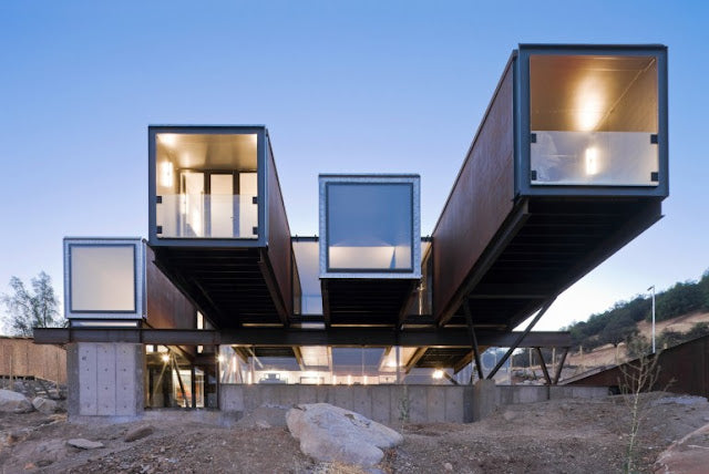 Caterpillar House – Shipping Container Home, Santiago, Chile