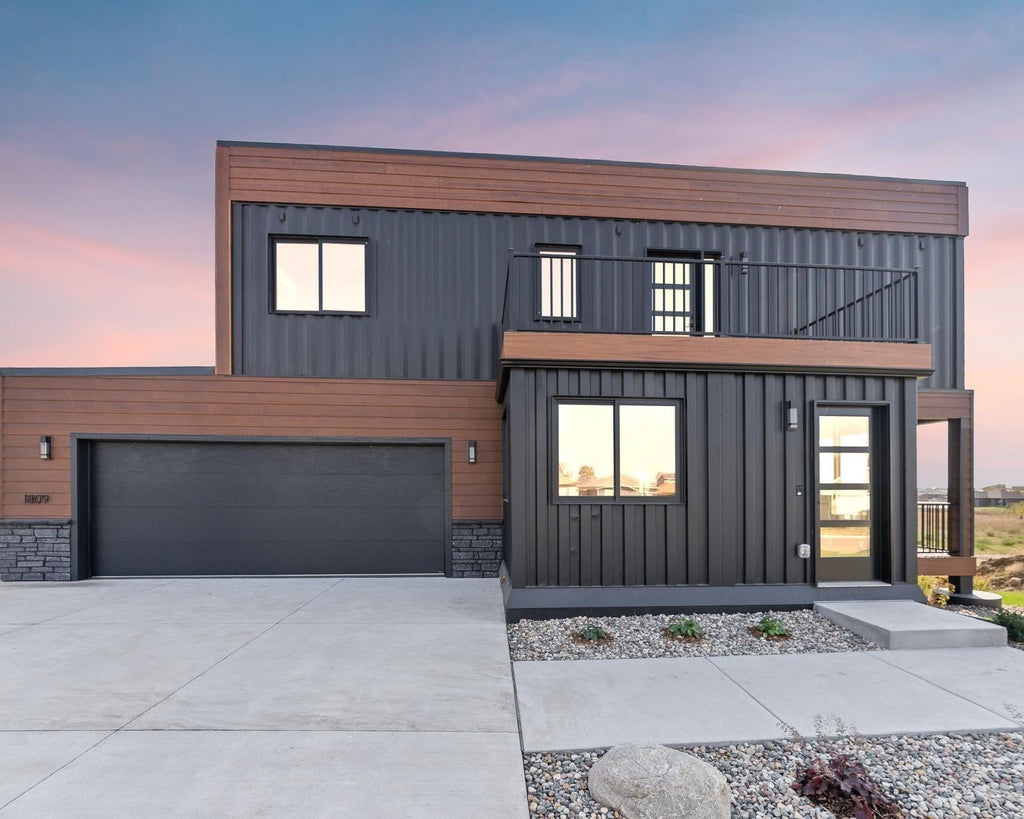 Container Home Built from 5 Shipping Containers