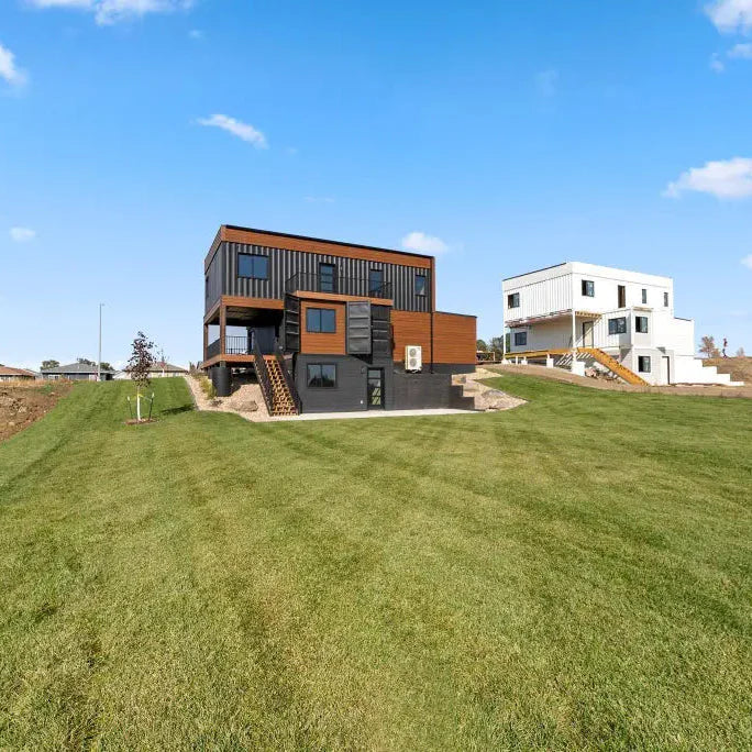 Container Home Built from 5 Shipping Containers
