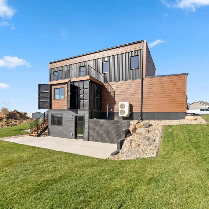 Container Home Built from 5 Shipping Containers