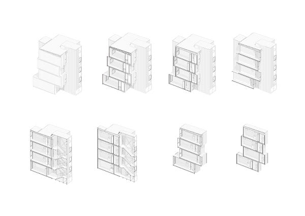Low-Cost Shipping Container Housing for Students or Single Individuals, Santiago, Chile