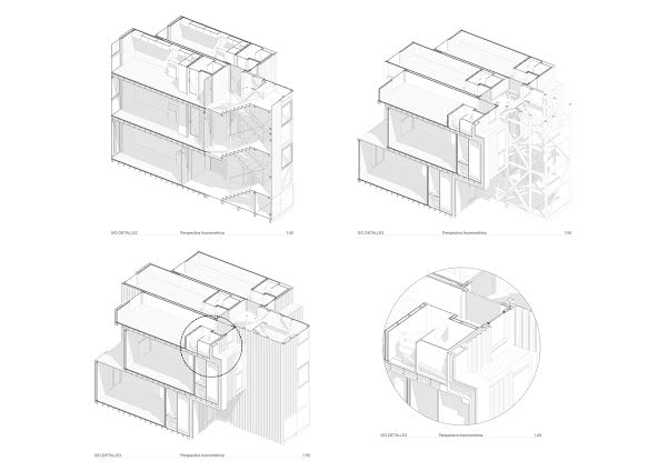Low-Cost Shipping Container Housing for Students or Single Individuals, Santiago, Chile