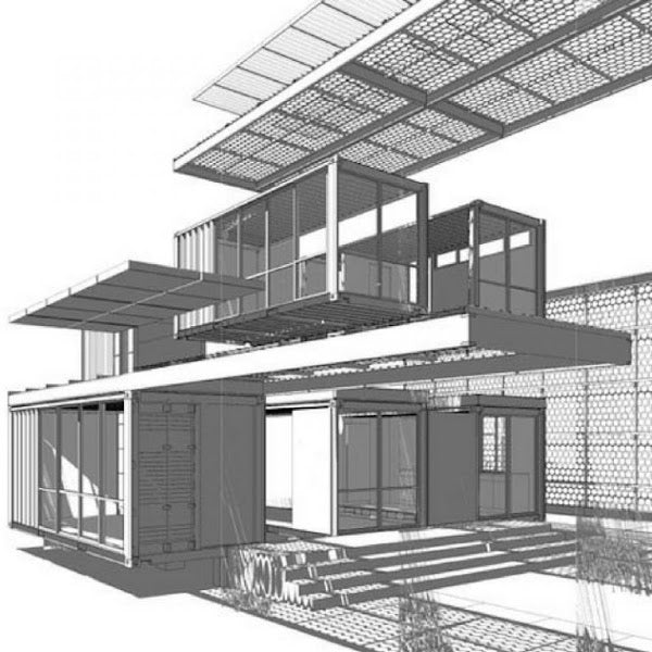 Modular Shipping Container Home – Mojave Desert Prototype Reimagined by Hybrid Cargotecture