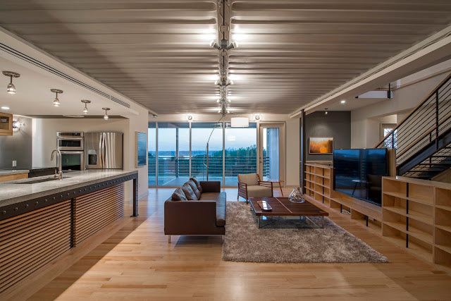 PV14 - Two-Story Three-Bedroom Shipping Container Residence, Dallas, Texas