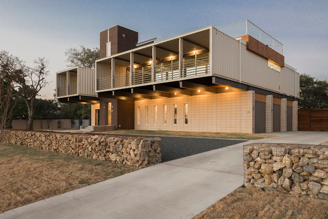 PV14 - Two-Story Three-Bedroom Shipping Container Residence, Dallas, Texas