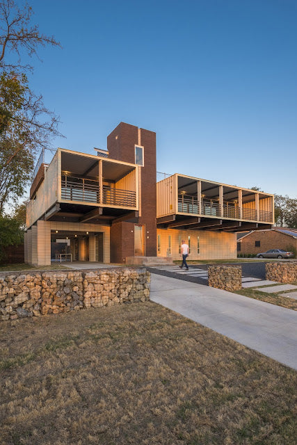 PV14 - Two-Story Three-Bedroom Shipping Container Residence, Dallas, Texas
