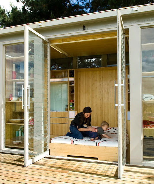 Port-A-Bach – Shipping Container Micro-House, New Zealand