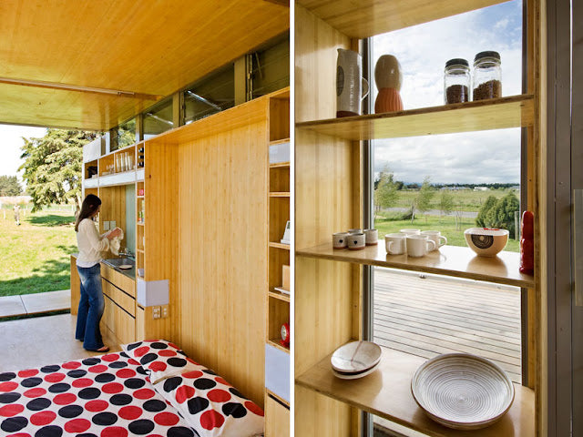 Port-A-Bach – Shipping Container Micro-House, New Zealand