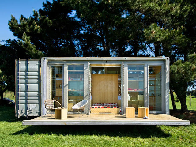 Port-A-Bach – Shipping Container Micro-House, New Zealand