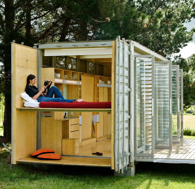 Port-A-Bach – Shipping Container Micro-House, New Zealand
