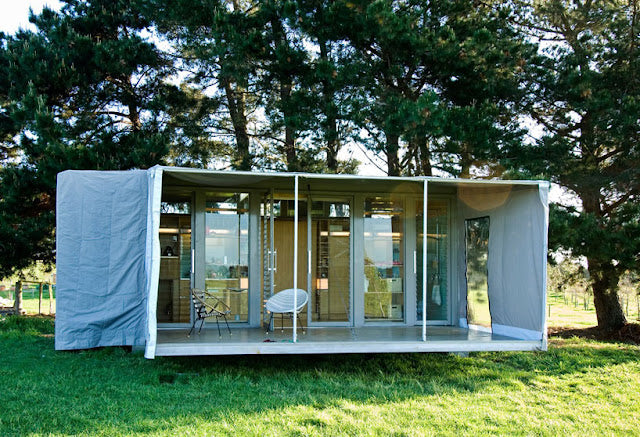 Port-A-Bach – Shipping Container Micro-House, New Zealand