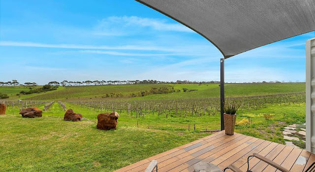Shipping Container Hotel – California Road at Inkwell Wines, South Australia