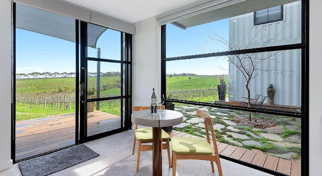Shipping Container Hotel – California Road at Inkwell Wines, South Australia