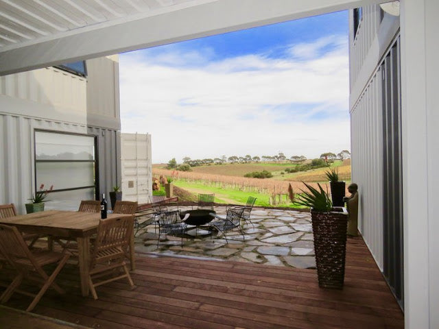 Shipping Container Hotel – California Road at Inkwell Wines, South Australia