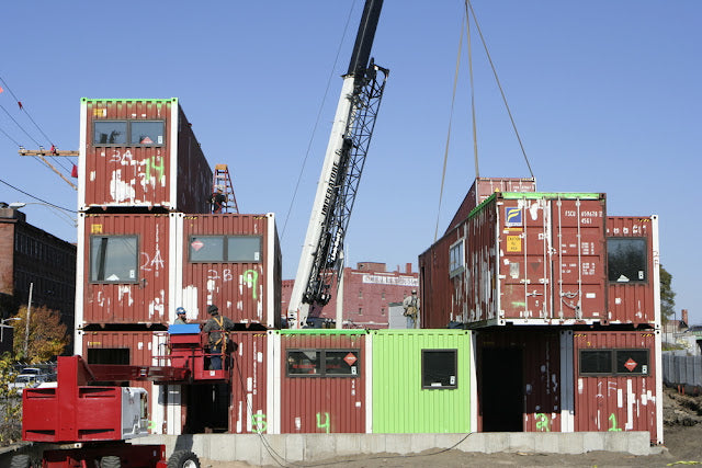 All-Electric Shipping Container Office Complex - Rhode Island, USA.